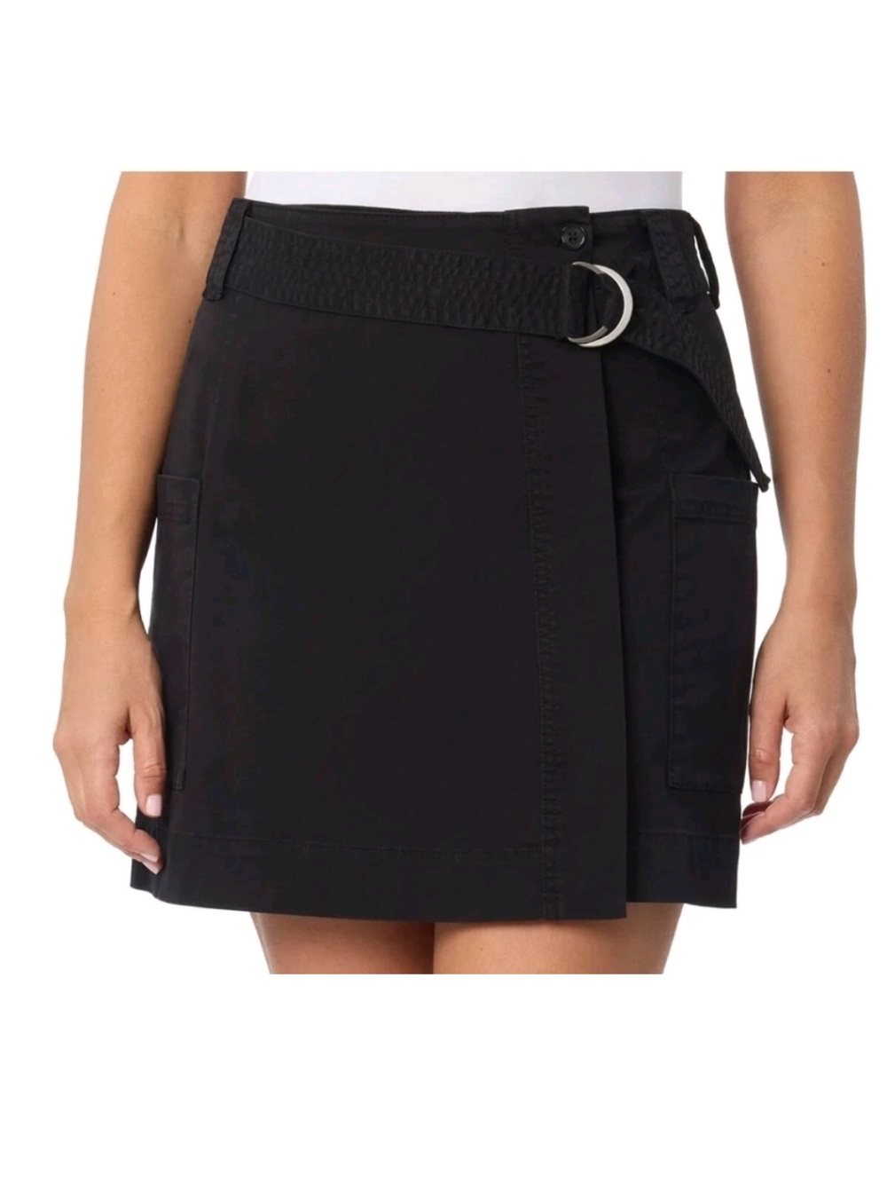 Briggs New York Black Utility Skort with D-Ring Belt